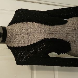 Black knit shrug